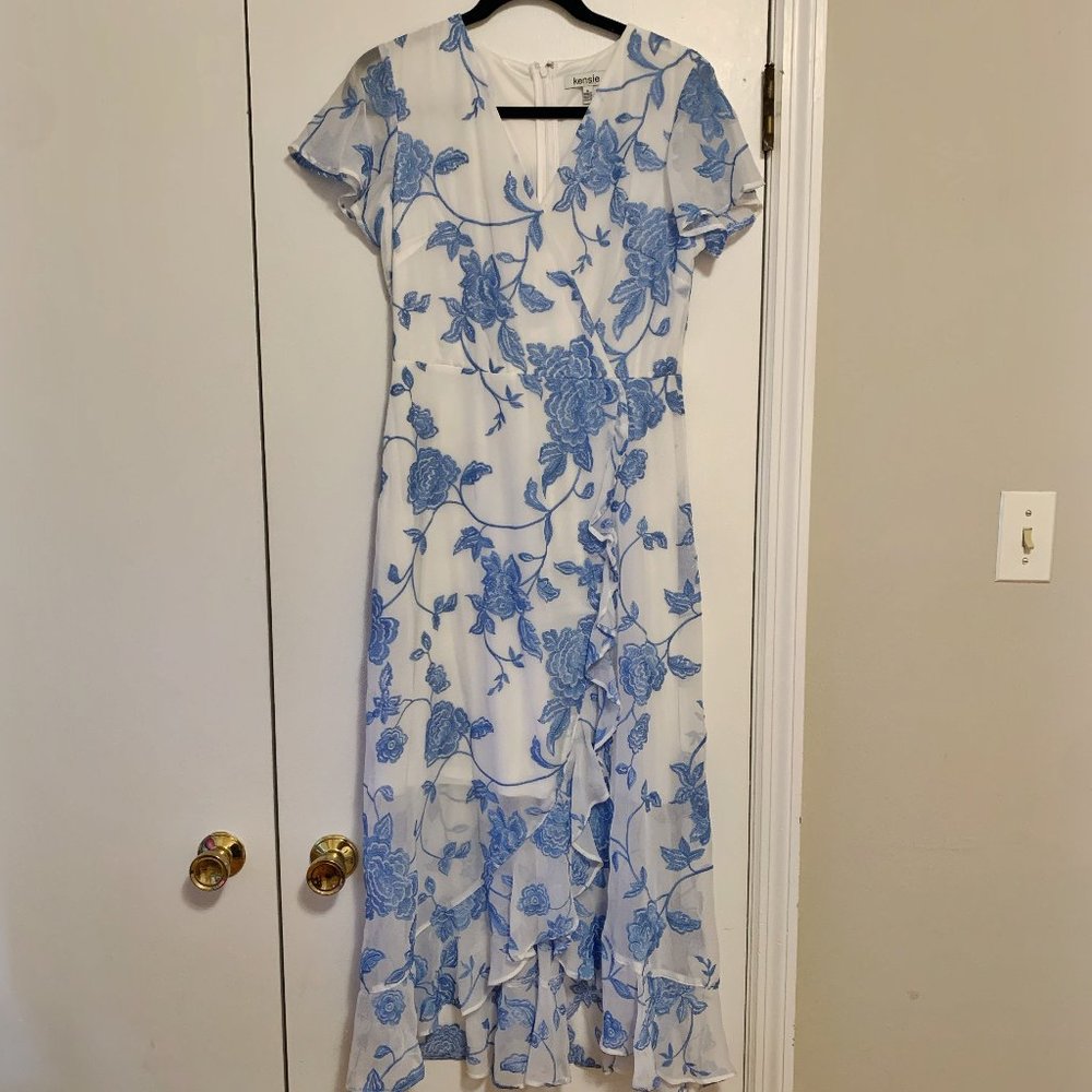 Kensie Embroidered Midi Dress